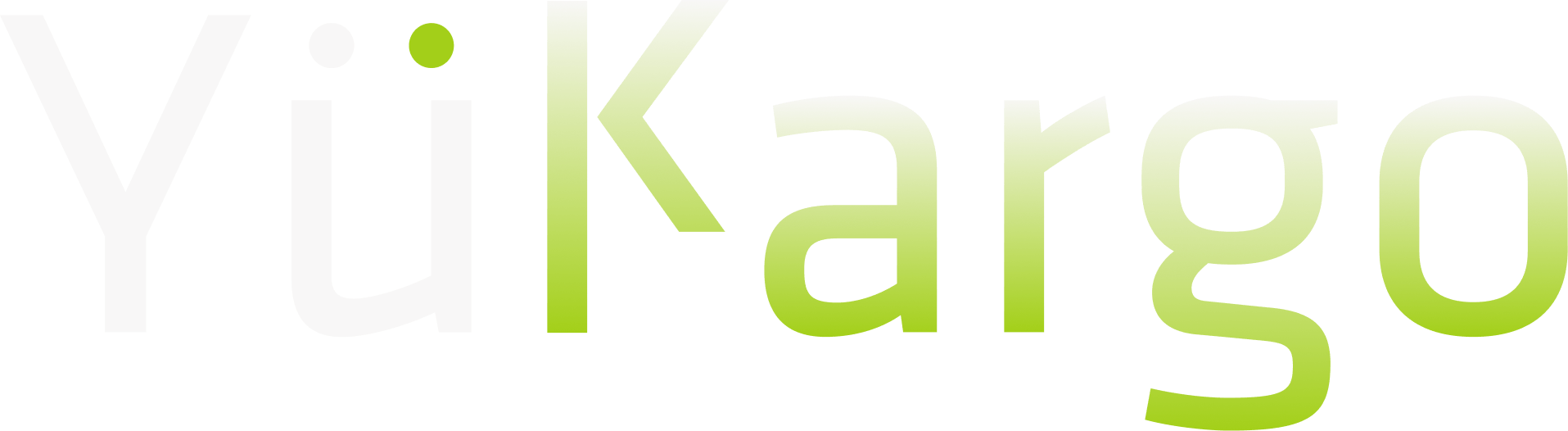 Logo Yukargo blanc vert